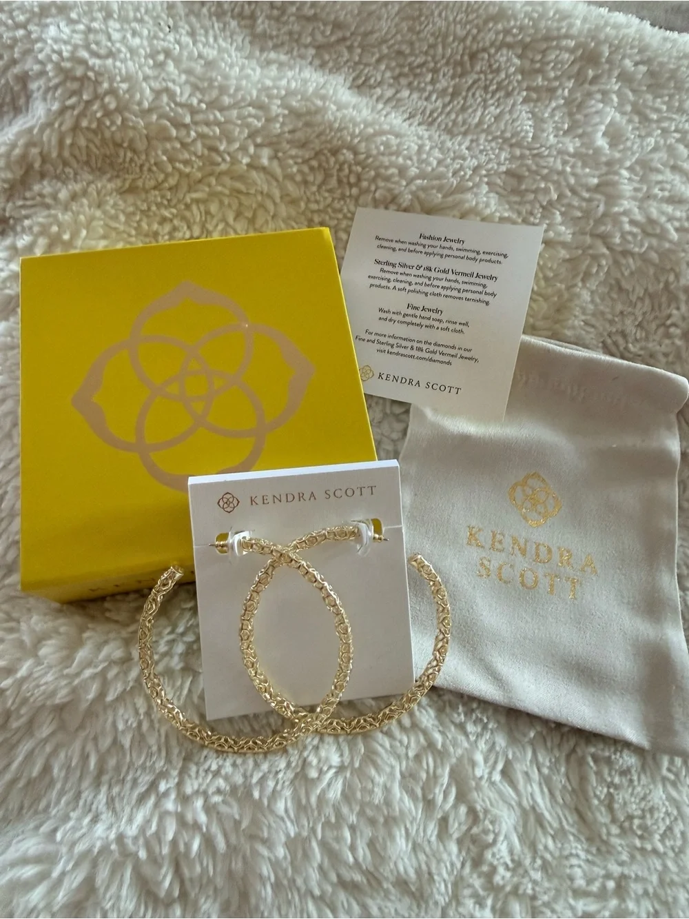Kendra Scott Gold Maggie 2.5 Hoop Earrings